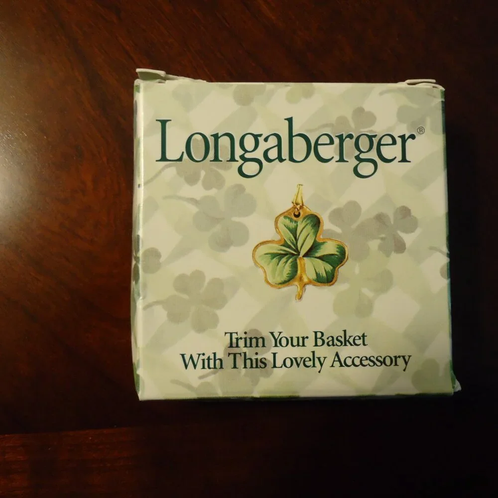 Longaberger Lots of Luck Basket w/ Boyds Bears LIAM Bear